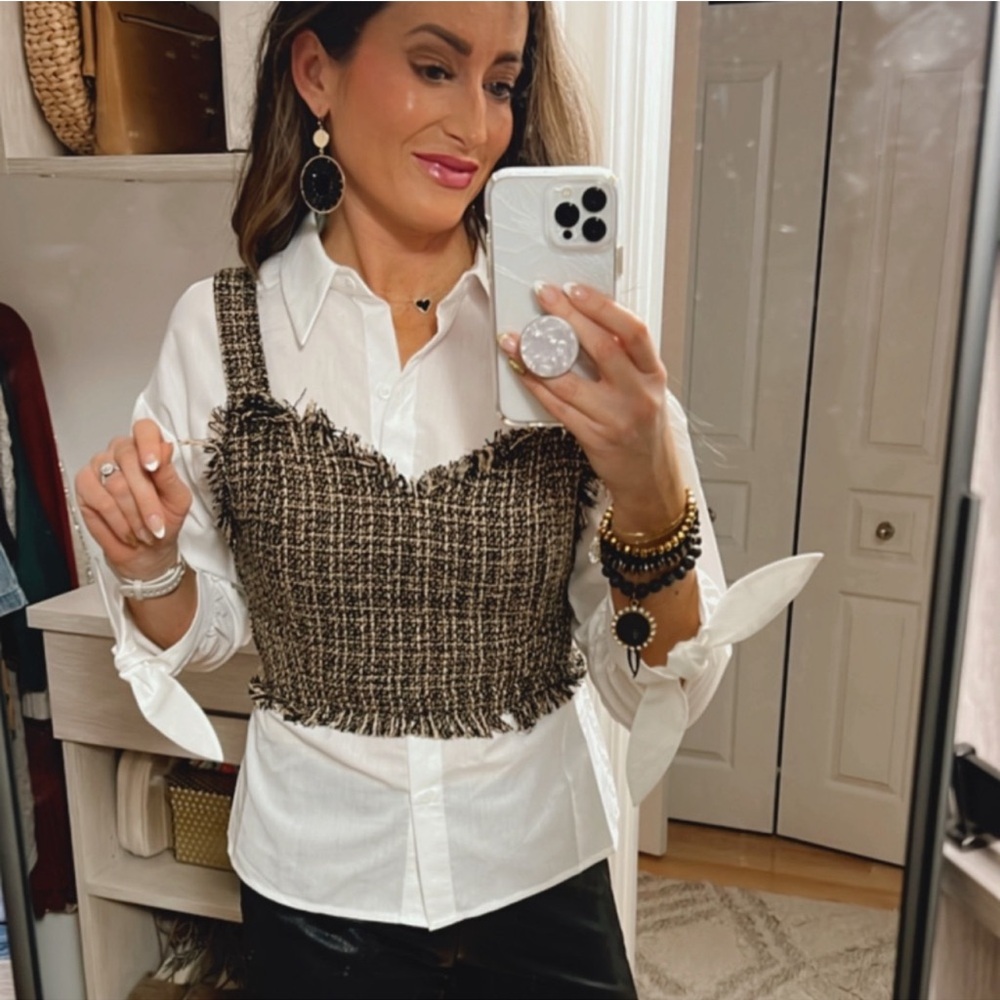 Mare Mare x Anthropologie Tweed Top